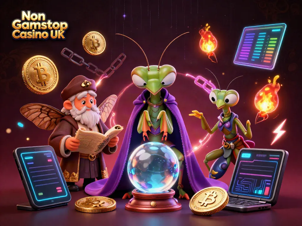 Experience Non Gamstop Casino UK with vibrant, fantasy characters and dynamic casino elements.