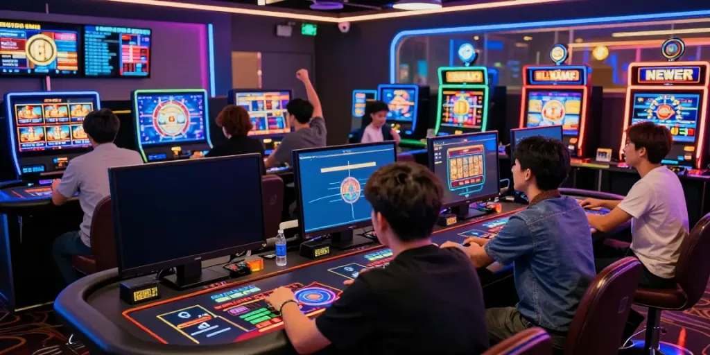 Vibrant online gaming experience at TX88, showcasing players enjoying casino games.