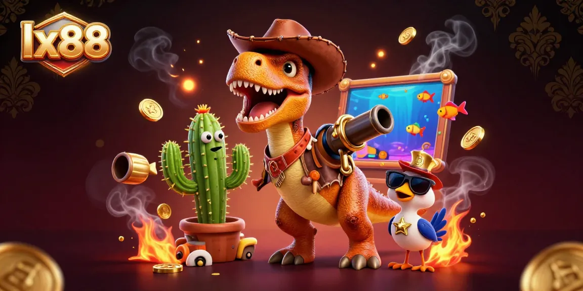 Experience the thrilling action of lx88's fish shooting games with dynamic characters and vibrant graphics.