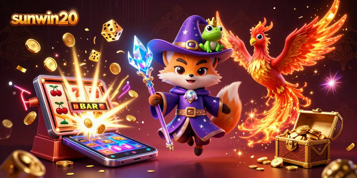 Experience dynamic fun at sunwin20 with vibrant gaming elements and charming characters in a magical casino world.
